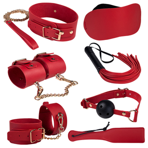 7PCS rode vrouwelijke bondagekit sexy paar volwassen speelgoed voor bondagespel aanwezig cadeau premium bdsm bondageset