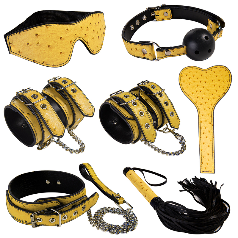 7PSC BDSM プロフェッショナルなボンデージ スーツと SM キットは、目の肥えた大人のおもちゃのサプライヤー向けに設計されています