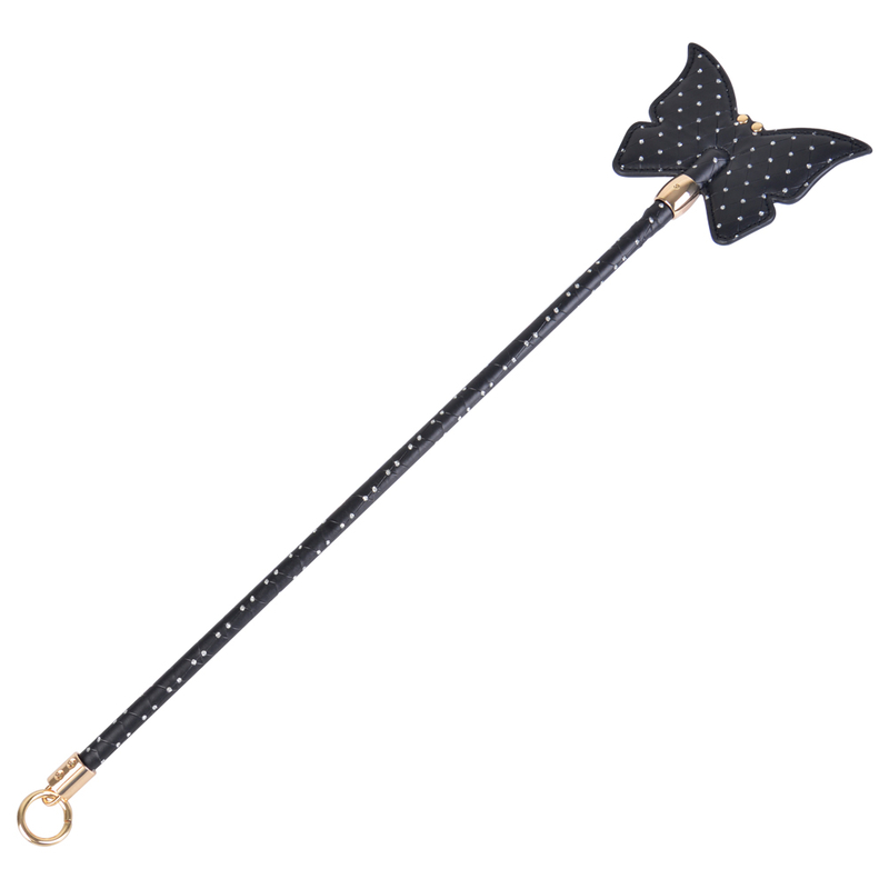 Vlindervormige Bdsm bondage spanking peddel met strass decoratie seksspeeltje voor volwassenen
