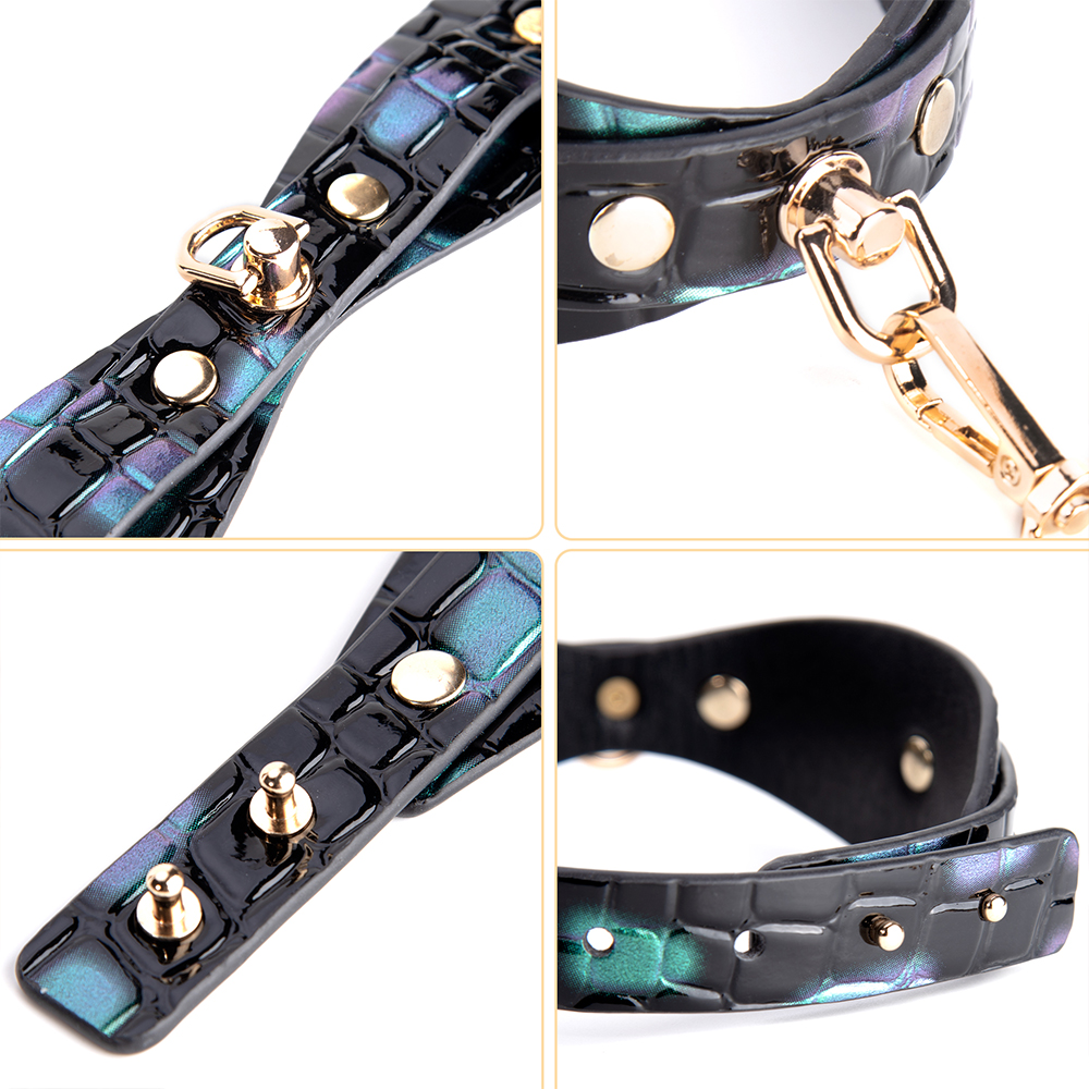 Vrouwen Rollenspel Luxe Kraag en Seksspeeltjes Verstelbare Slave Terughoudendheid Producten voor volwassenen SM Bondage Kraag voor koppels