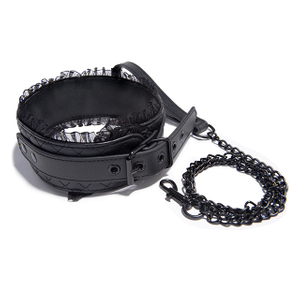 SM Products Luxus-Halsband aus Leder, Sexhalsband f&uuml;r Frauen, Halsband und Kette, Geschenke f&uuml;r Paare
