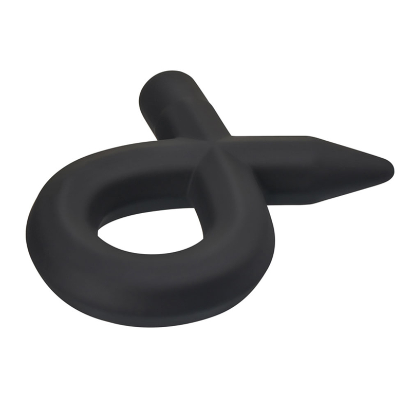 Anello per pene in silicone liquido, giocattolo flessibile in gomma nera