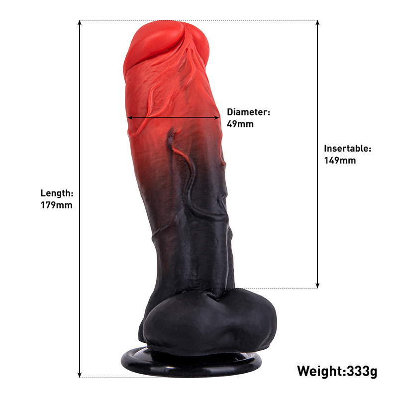 Realistische geleidelijke dildo voor volwassen vrouwen seksspeeltje