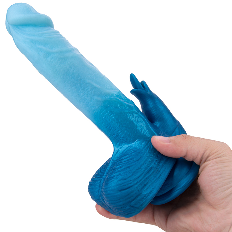 Echter bunter Dildo-Vibrator, Fleischform, Damen-Erwachsenenspielzeug 