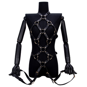 乳房ボンデージと奴隷ファンタジーの制定に合わせた SM ロールプレイ用ボンデージ セット