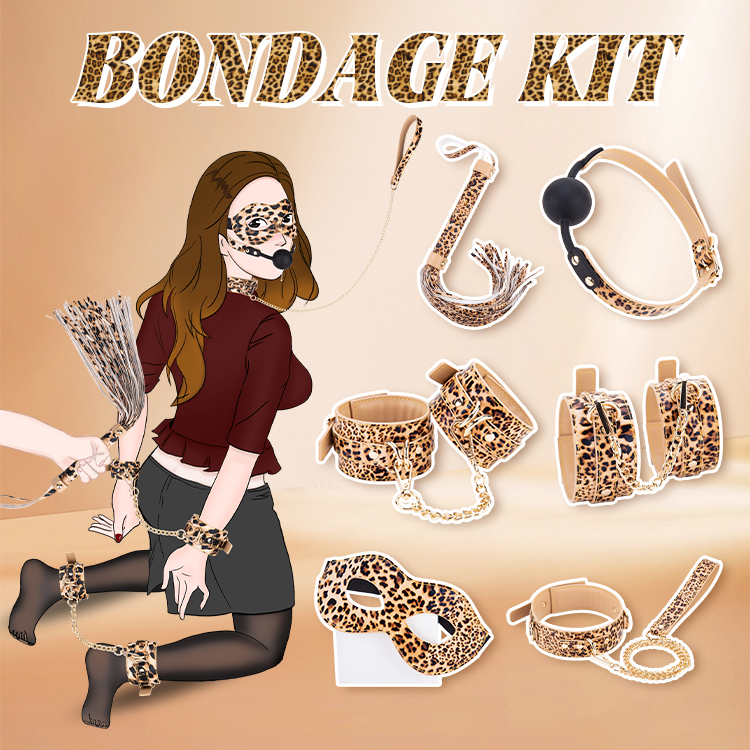 6-teiliges BDSM-Bondage-Set f&uuml;r Erwachsene, Cosplay, f&uuml;r Flirt- und SM-Abenteuer von Paaren