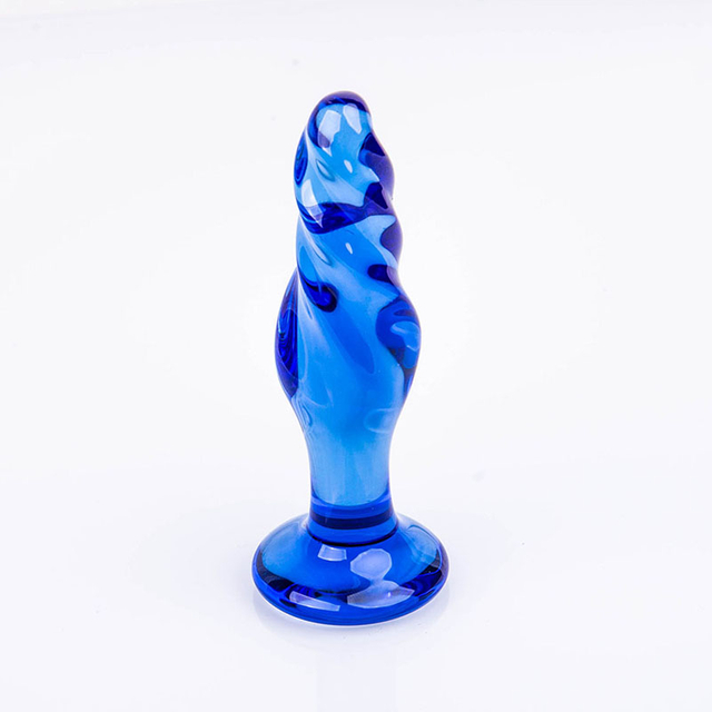 Massaggiatore anale con plug anale in PVC blu impermeabile morbido di alta qualit&agrave; per giocattoli del sesso per adulti