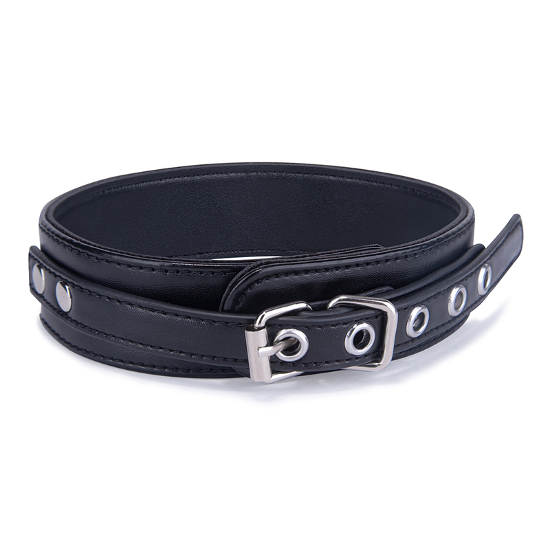 Zwarte BDSM-halsband Bdsm-bondagehalsband en riemset Vrouwen Rollenspel Seksspeeltjes Verstelbare slavensteunen Volwassen producten SM-bondagehalsband voor koppels