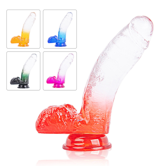 Dildo in gelatina TPR realistico di alta qualit&agrave;