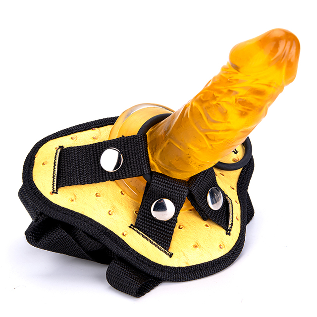 Cintura per bondage vaginale con pene con grosso dildo