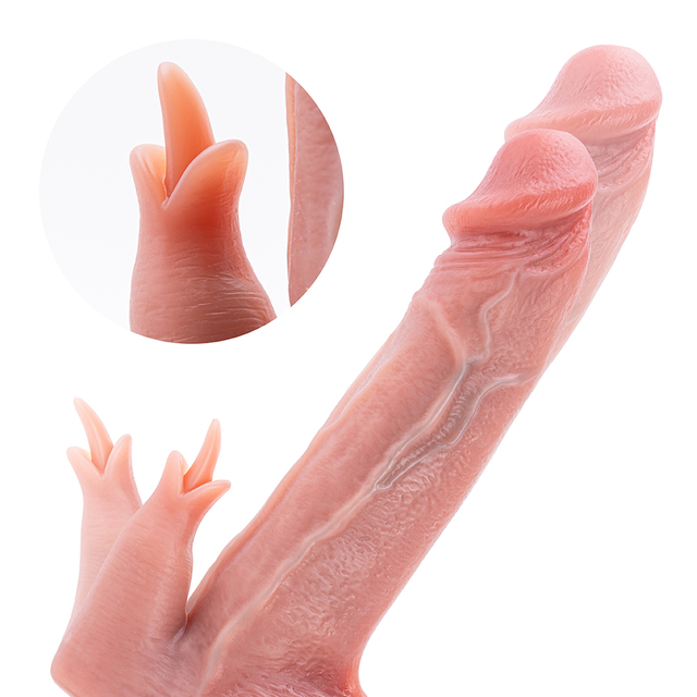 Buntes Dildo-Vibrator-Fleischform-Frau-Erwachsenenspielzeug 