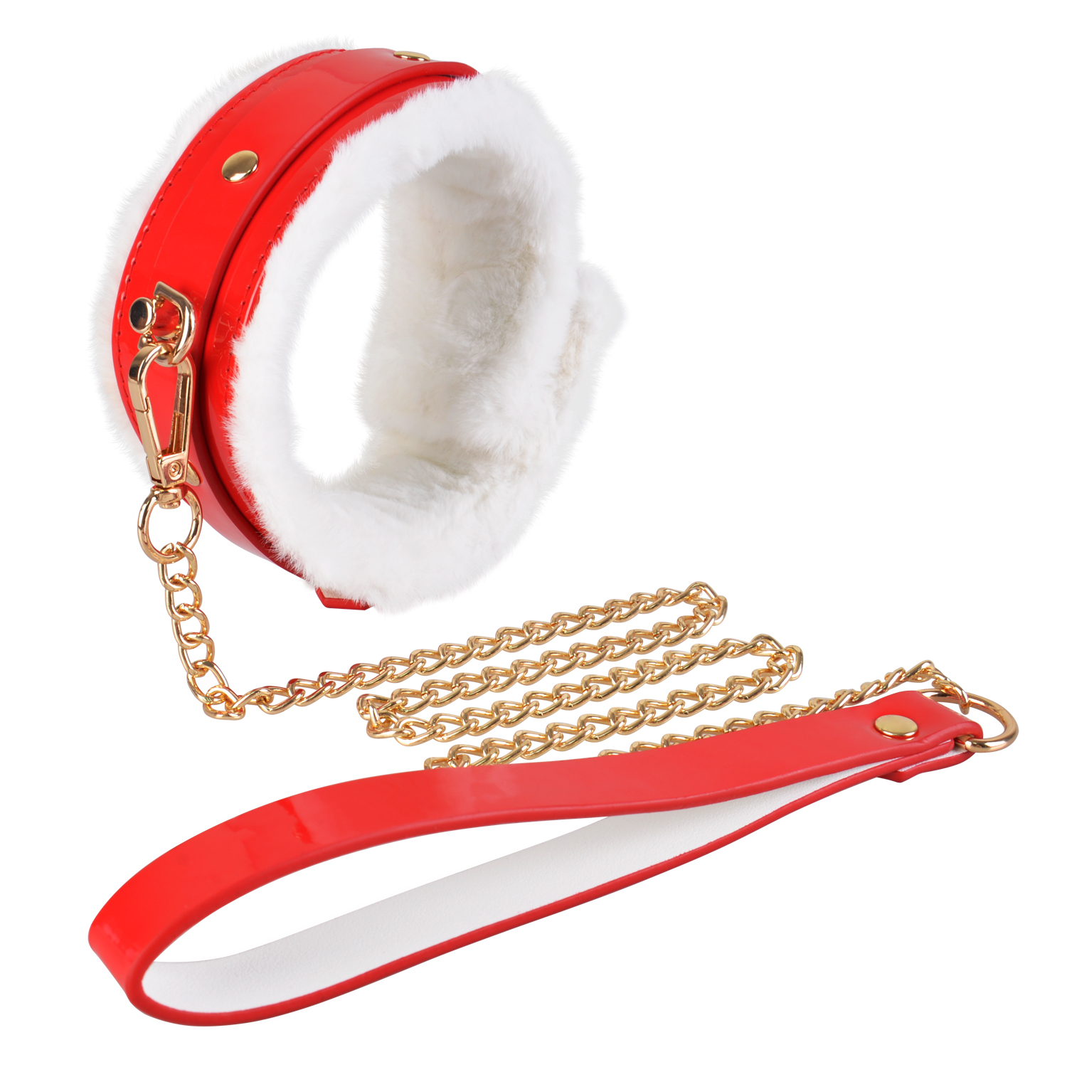 Set in pelle per kit bondage BDSM natalizio da 8 pezzi 