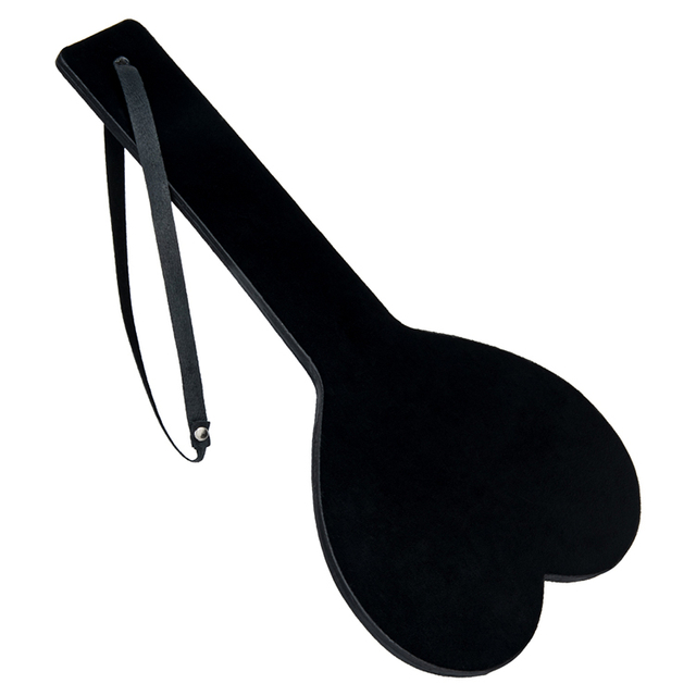 Hoge kwaliteit zwart PU-leer spankingpaddle voor volwassen spellen voor koppels, bdsm, flirtplezier