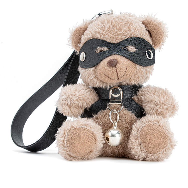 열쇠 고리 PU 가죽 BDSM 곰 벨