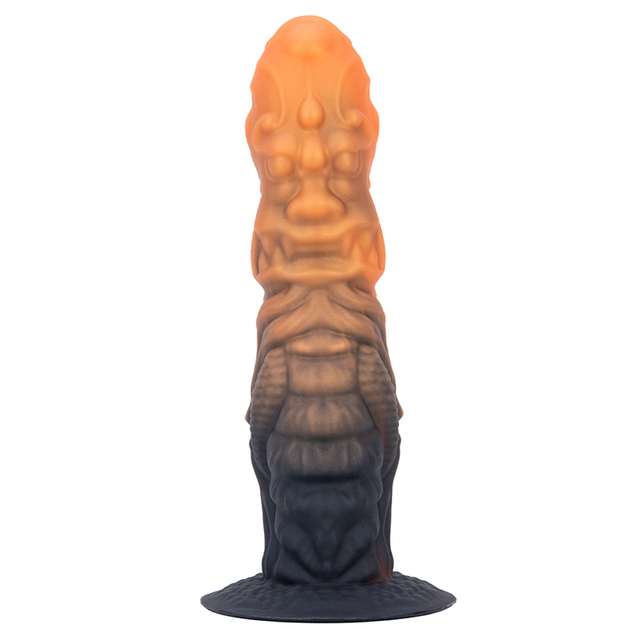 Gemischter farbiger langer Mann-Dildo-Analplug