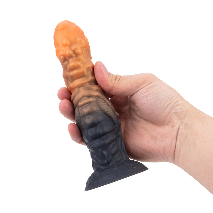 Plug anale con dildo in materiale lungo e sicuro per adulti