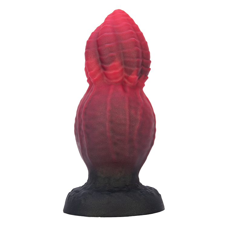 Gemengde kleur siliconen kalebasstijl masturbatiespeelgoeddildo