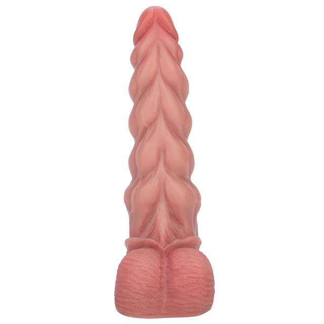 Dildo adulto in silicone materiale sicuro a spirale