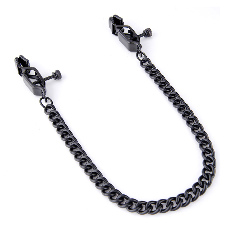  BDSM용 체인 목걸이가 포함된 친절한 베스트셀러 조절식 젖꼭지 클램프
