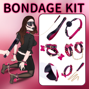 6 pezzi viola e nero BDSM Bondage cosplay per adulti Set Collezione di 6 pezzi per flirt di coppie e avventure SM