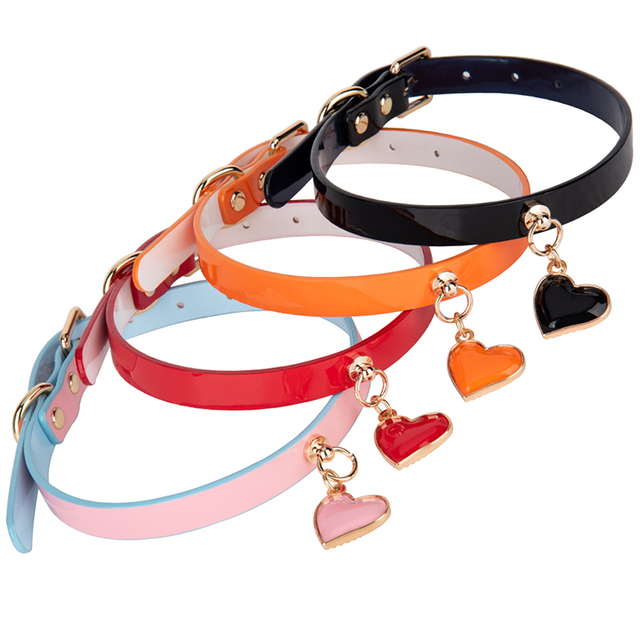 Bestverkopende vlam PU-lederen bevestigingskraag BDSM bondage halsband voor spelen met koppels