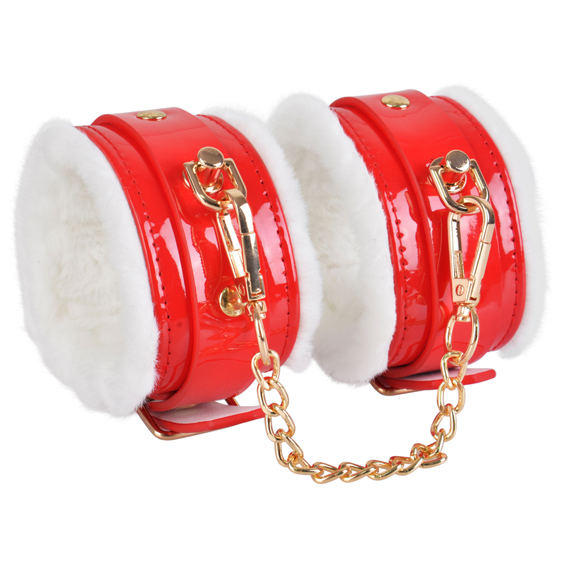 Set in pelle per kit bondage BDSM natalizio da 8 pezzi 
