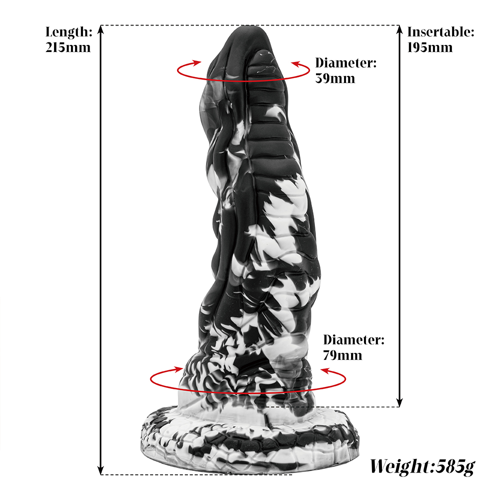 Alieno Realistico Silicone Annodato Pene Enorme Dildo per la Stimolazione del Punto G Giocattolo Sessuale per Adulti per Donne