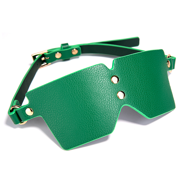Fetish PU SM Blindfold Coppia Strumento per adulti per donna tagliente