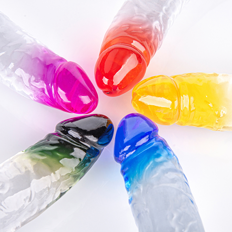 Grandi falli colorati Jelly Dildo per le donne