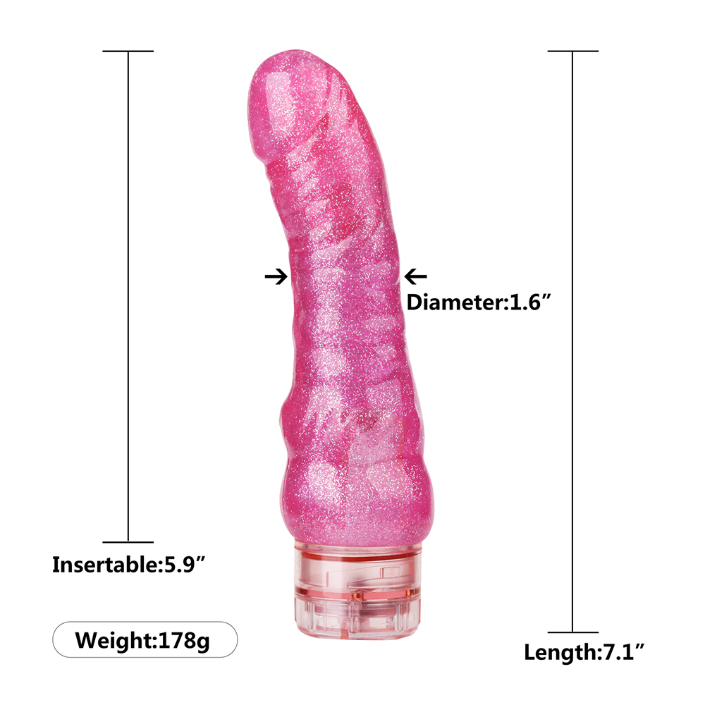 Dildo vibratori TPR Blue Lucency per donne, vibratori anali