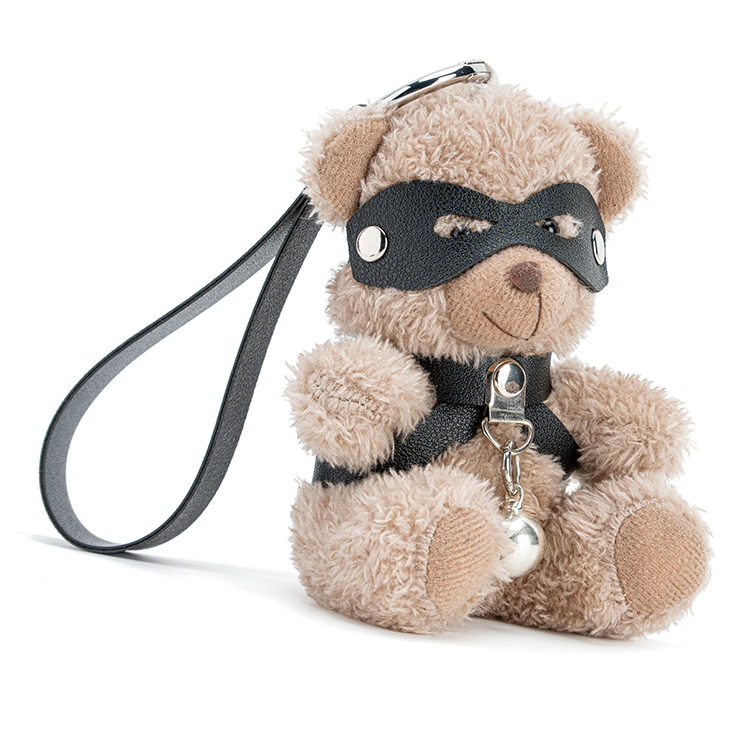 열쇠 고리 PU 가죽 BDSM 곰 벨