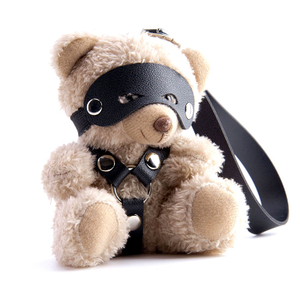 Bondage Cute Bear Adult Sex Toys Schl&uuml;sselanh&auml;nger PU-Leder
