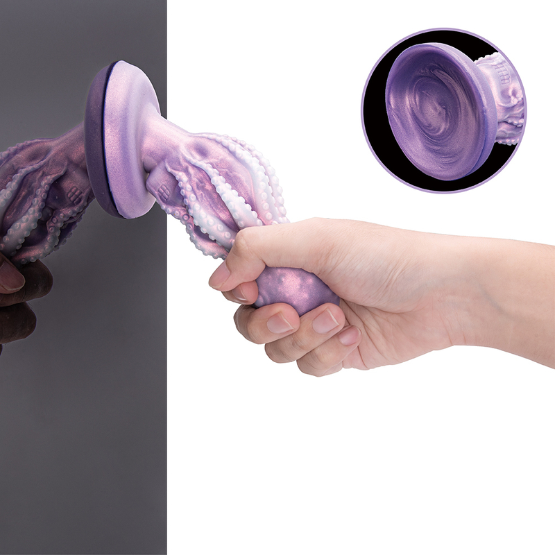 Giocattolo per adulti con pene realistico in morbida gomma siliconica tentacolo di polpo