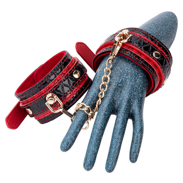 Manette in pelle PU premium Giocattoli erotici per adulti per coppie BDSM Restraint SM Bondage