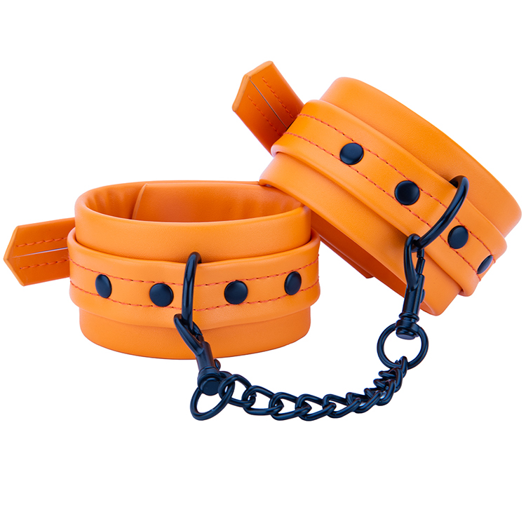 BDSM-Handschellen aus PU-Leder, professionelles Fesselspielzeug f&uuml;r SM-Bondage-Spiele f&uuml;r Erwachsene