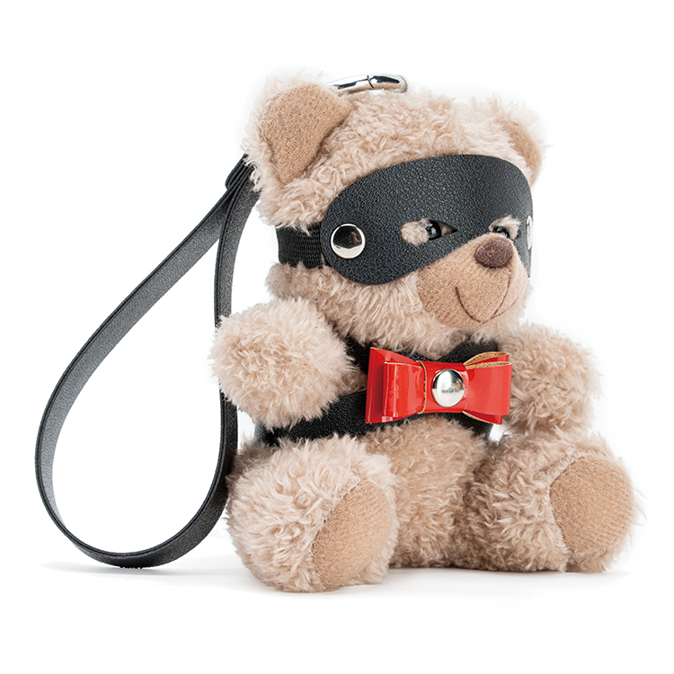 Schl&uuml;sselanh&auml;nger PU-Leder-BDSM-B&auml;r mit Schleife