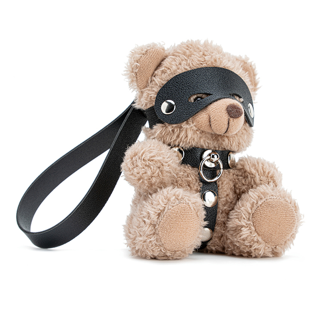 열쇠 고리 PU 가죽 BDSM 곰 하네스 곰