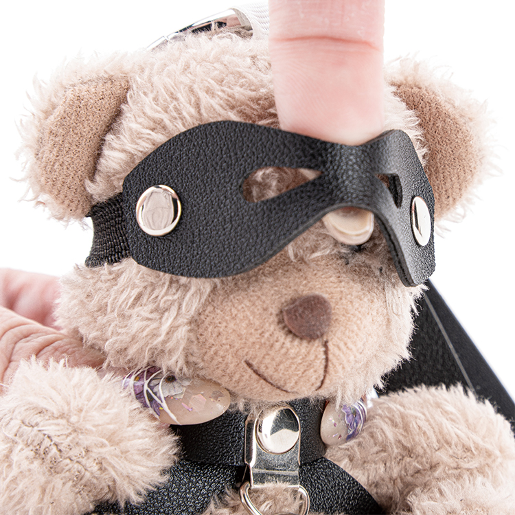 열쇠 고리 PU 가죽 BDSM 곰 벨