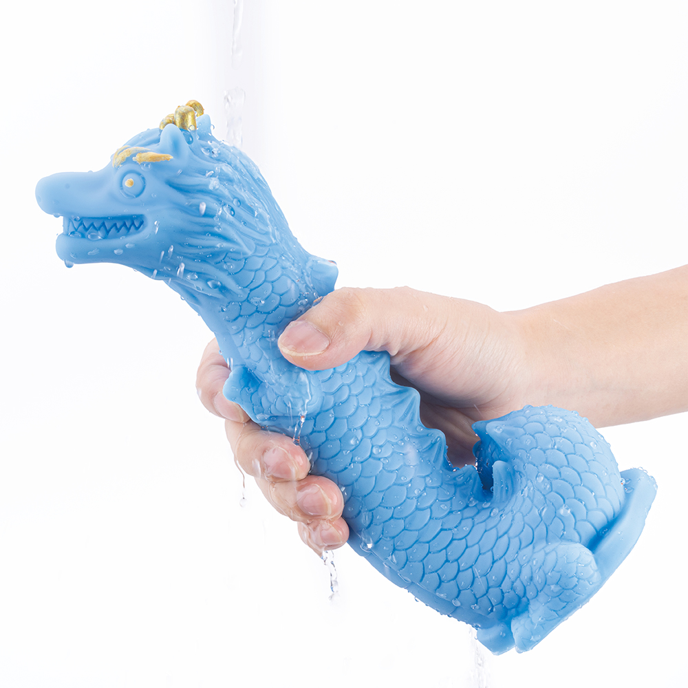 Hoge kwaliteit Bule Dragon siliconen realistische penis volwassen speelgoeddildo