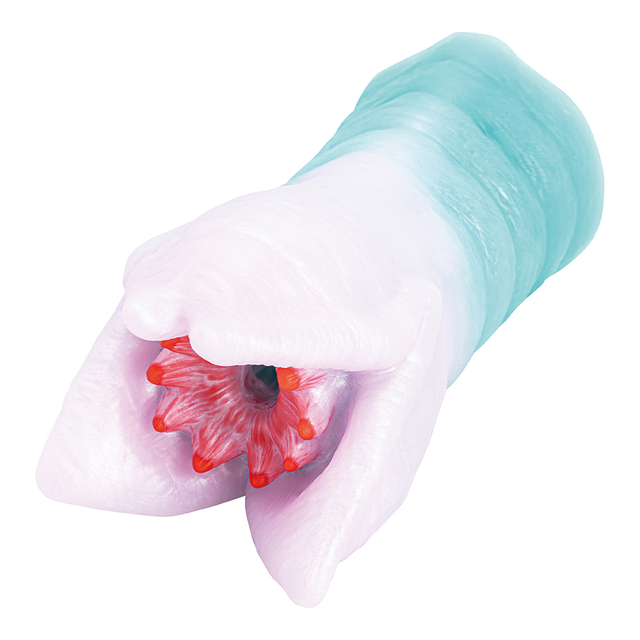 Siliconen bloemmonster masturbator kanaal seksspeeltje