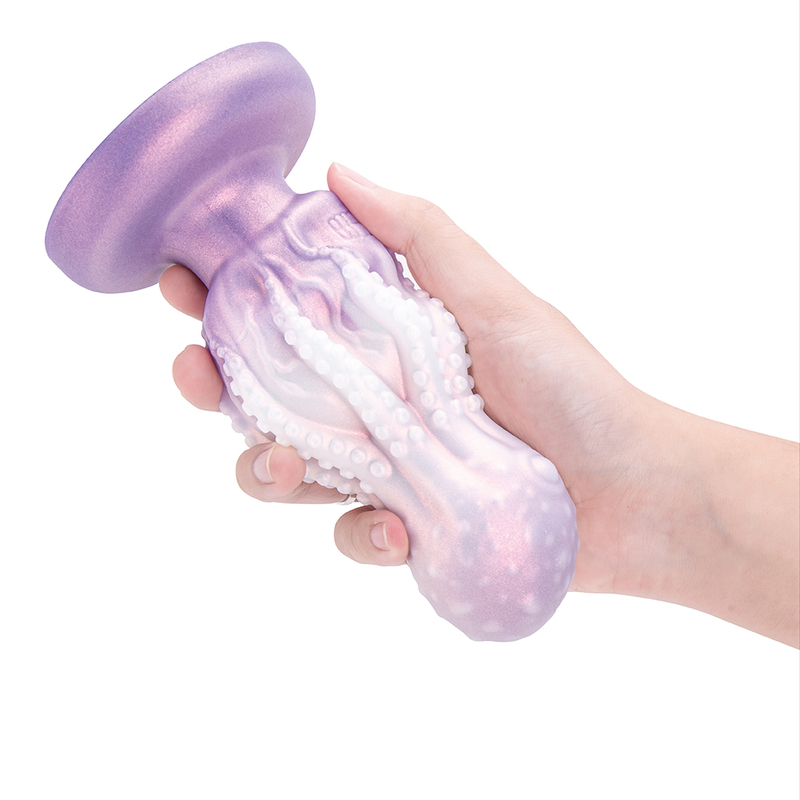 Giocattolo per adulti con pene realistico in morbida gomma siliconica tentacolo di polpo