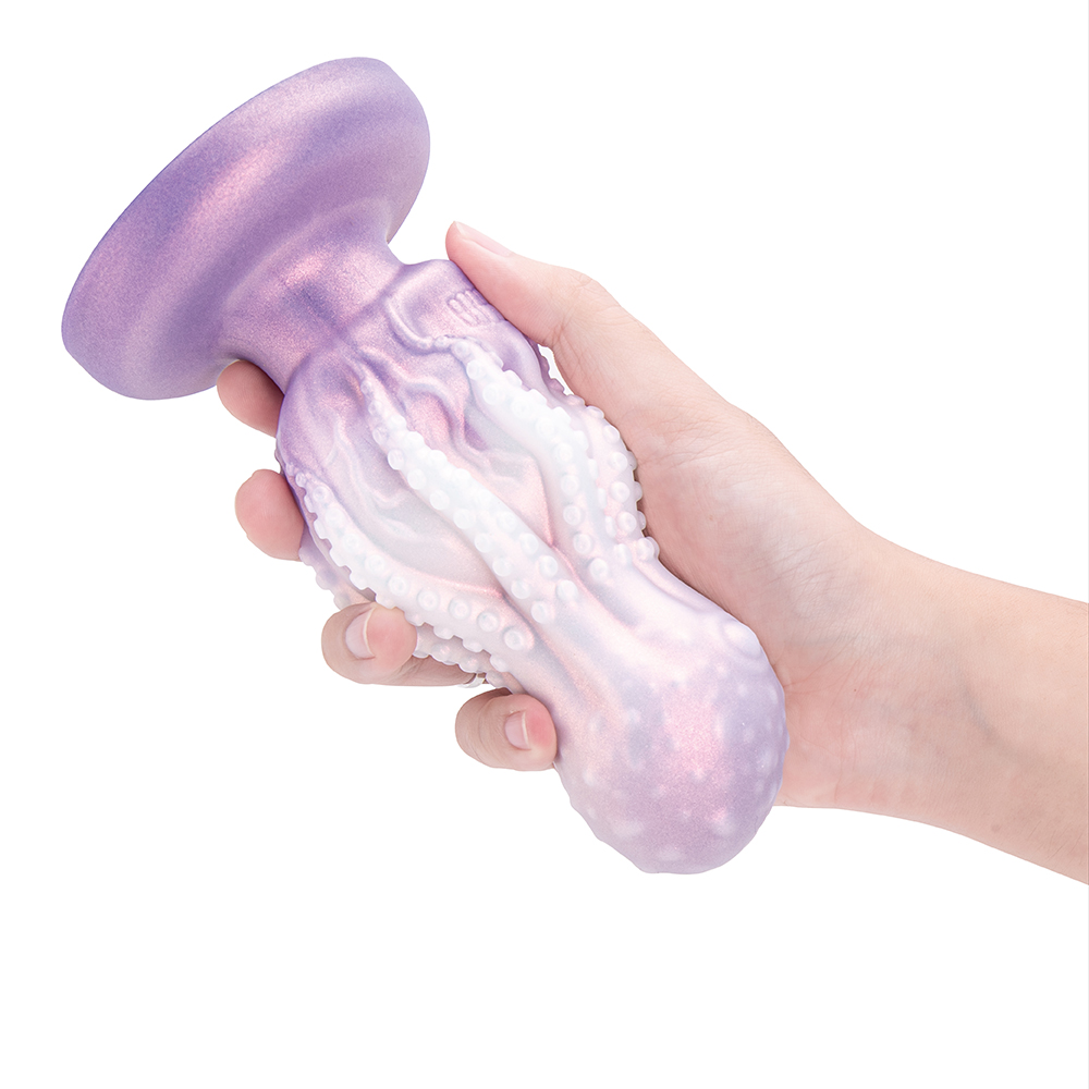 Giocattolo per adulti con pene realistico in morbida gomma siliconica tentacolo di polpo